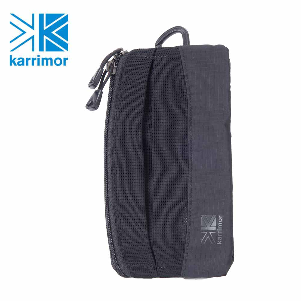 日系[ Karrimor ] TC shoulder pouch 隨身包手機包雙拉鍊手機包 黑