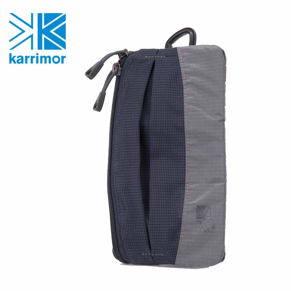 日系[ Karrimor ] TC shoulder pouch 隨身包手機包雙拉鍊手機包 引力灰