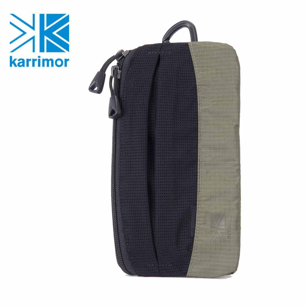 日系[ Karrimor ] TC shoulder pouch 隨身包手機包雙拉鍊手機包 淺橄欖綠