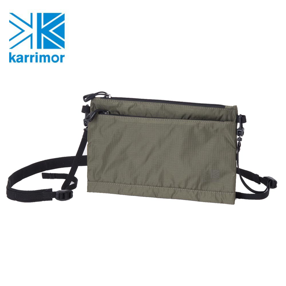 日系[ Karrimor ] TC sacoche poucht 隨身包收納包淺橄欖綠