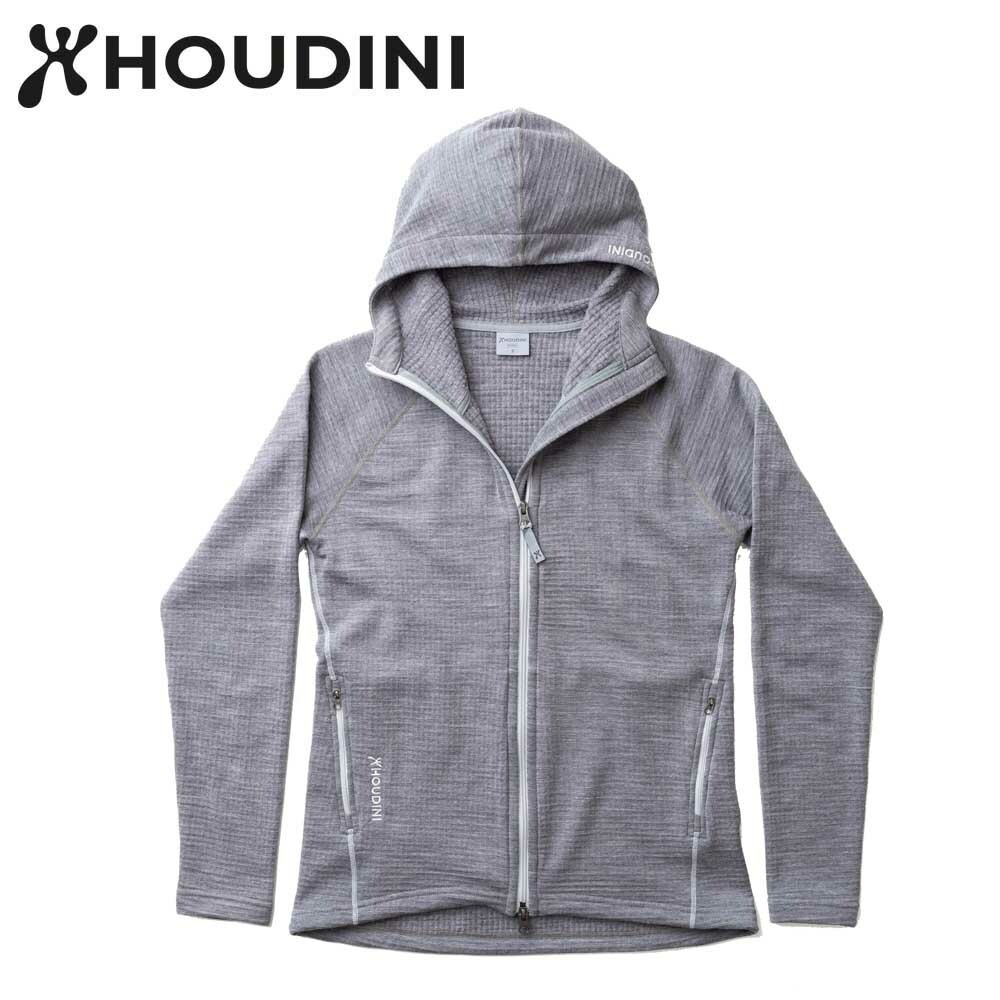 瑞典【Houdini】Ｗ`s Ｗooler Houdi 美麗諾女款羊毛外套 學院灰