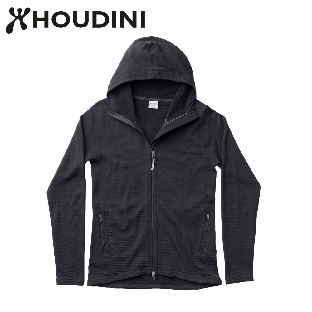 瑞典【Houdini】Ｗ`s Ｗooler Houdi 美麗諾女款羊毛外套 純黑