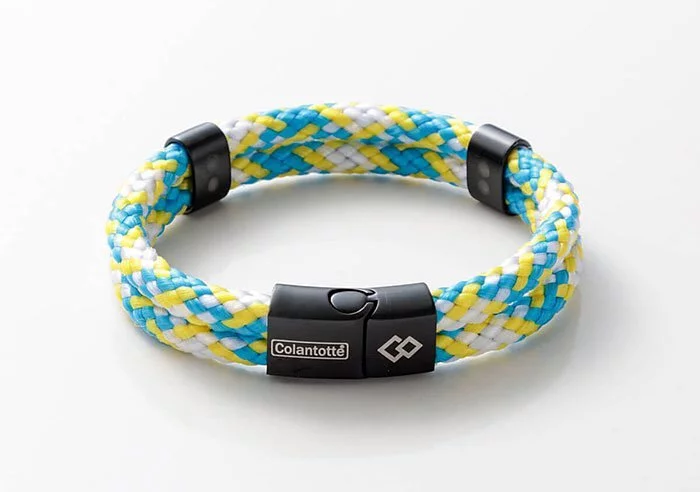 Colantotte Loop AMU 磁石編織手環-藍黃