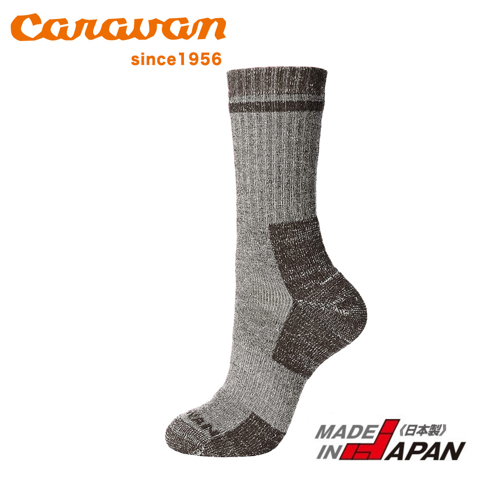 日本【Caravan】Merino Wool‧Pile Socks 厚襪 無煙煤灰