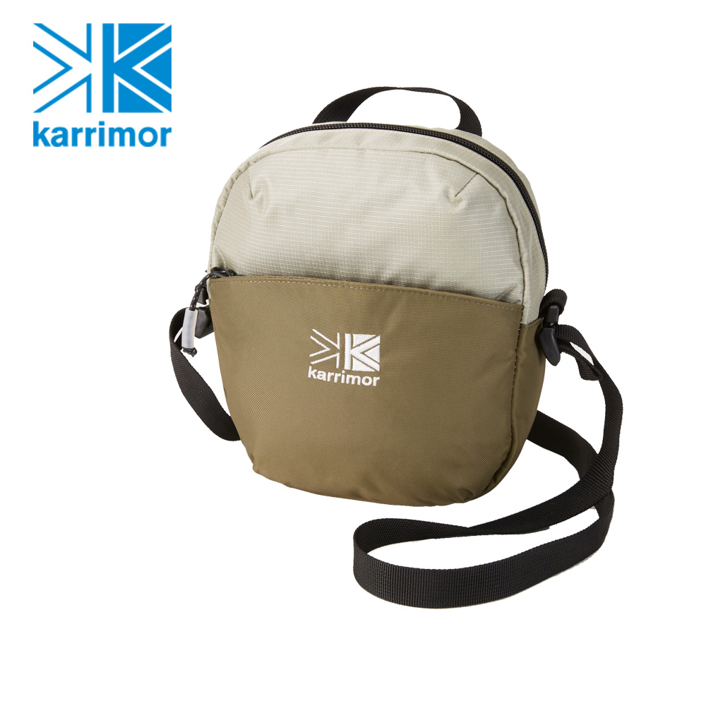 日系[ Karrimor ] shoulder pocket 多功能隨身包 銀灰