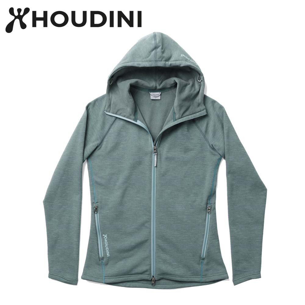 瑞典【Houdini】W`s Outright Houdini 女款 Power Stretch® Pro™ Light 保暖外套 淺暴風綠