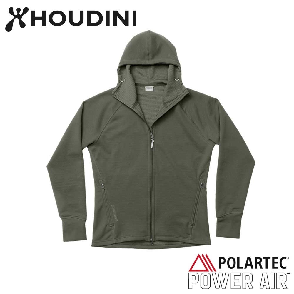 瑞典【Houdini】M`s Mono Air Houdi 男款 Polartec® Power Air Light 保暖外套 裸印綠