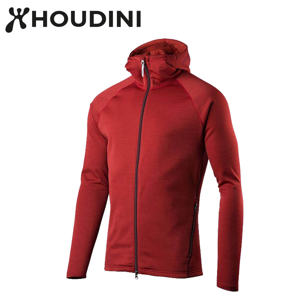 瑞典【Houdini】M`s Outright Houdini 男款 Power Stretch® Pro™ Light 保暖外套 小木屋紅