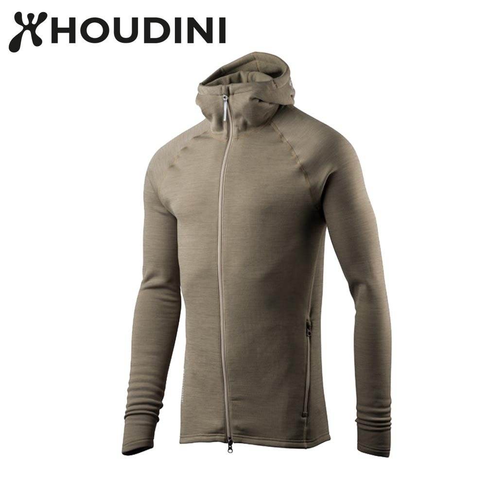 瑞典【Houdini】M`s Outright Houdini 男款 Power Stretch® Pro™ Light 保暖外套 風化棕