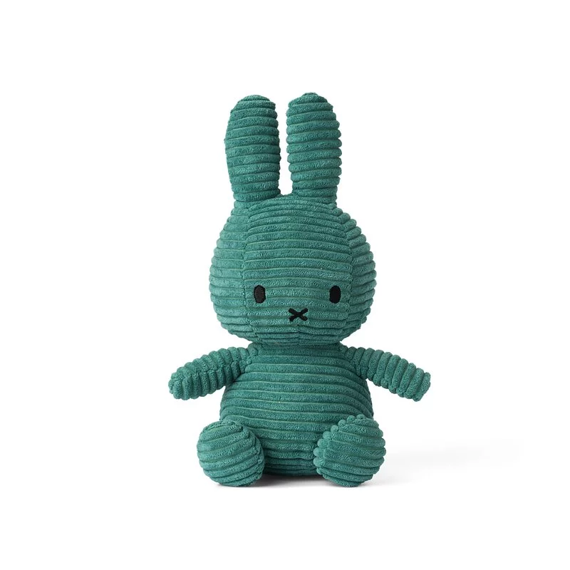 BON TON TOYS｜Miffy Corduroy 米菲兔燈芯絨填充玩偶-綠