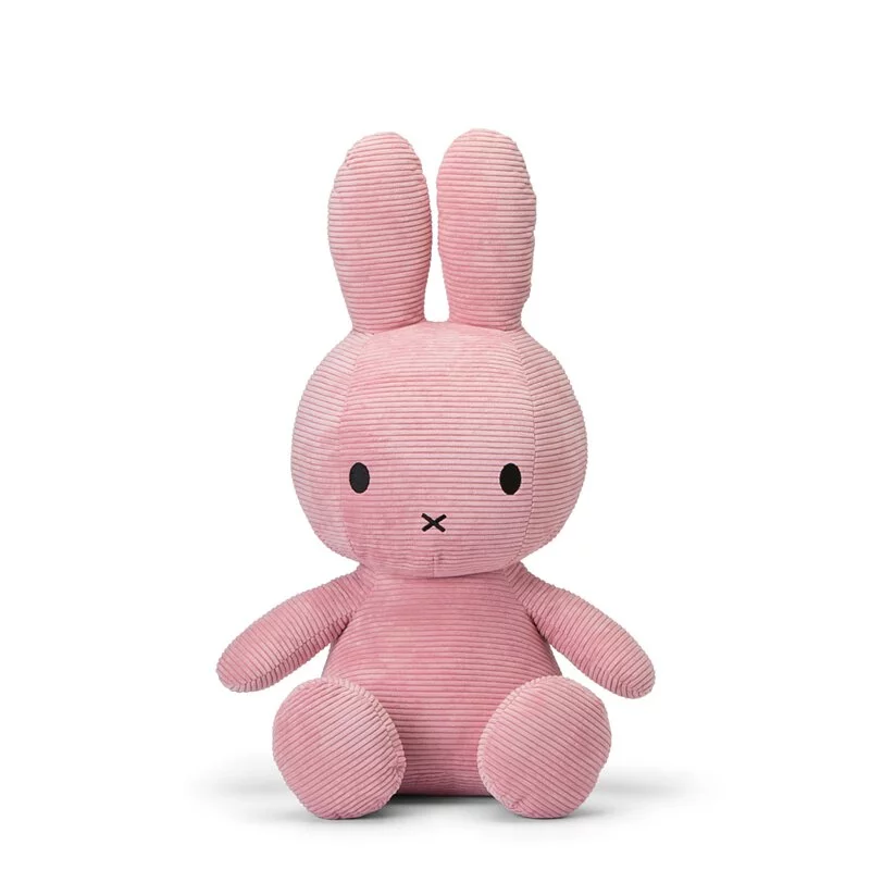 BON TON TOYS｜Miffy Corduroy 米菲兔燈芯絨填充玩偶-粉