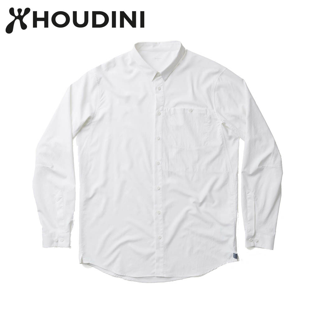 瑞典【Houdini】M's Longsleeve Shirt 男款長袖排汗上衣 雪粉白
