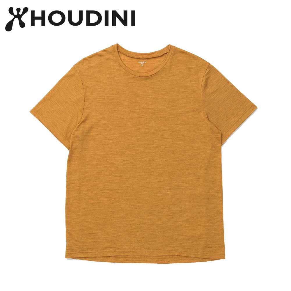 瑞典【Houdini】M`s Activist Tee 男 羊毛混紡天絲短袖 軟木色