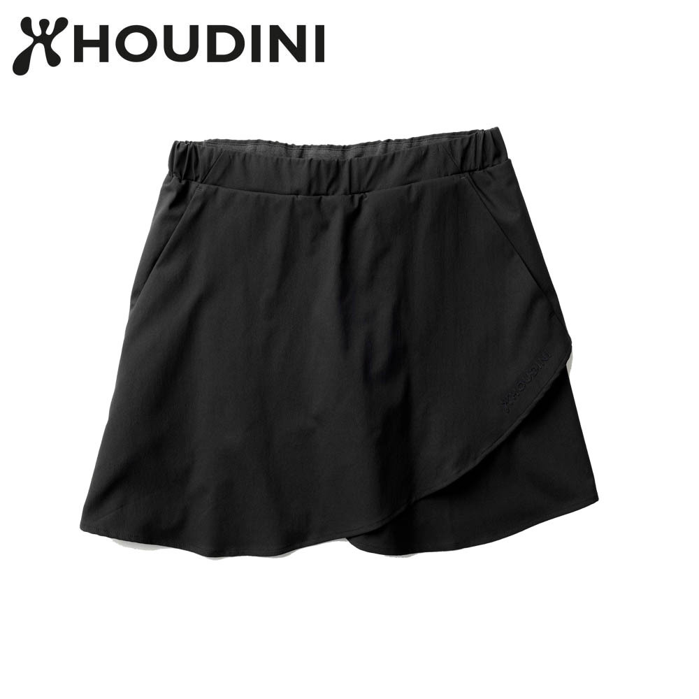 瑞典【Houdini】W's Skort 女褲裙 純黑