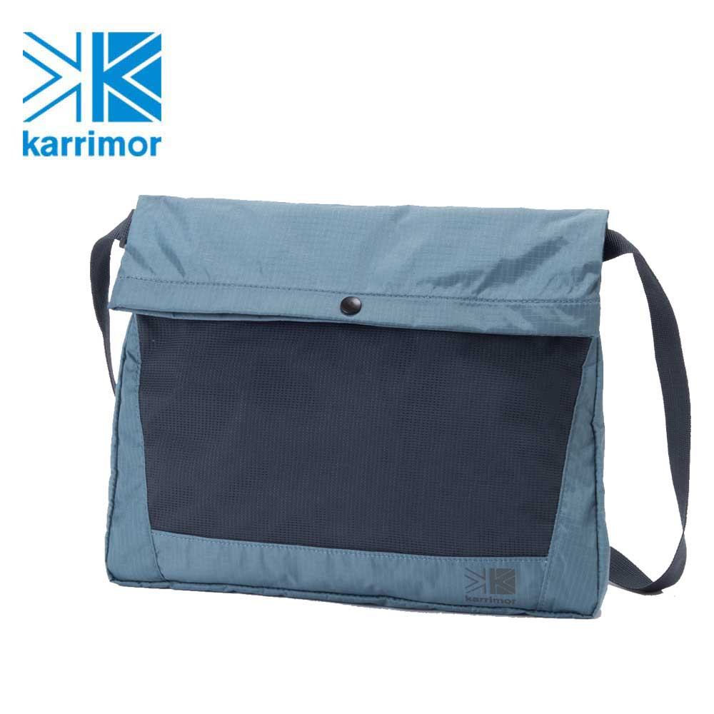 日系【Karrimor】TC sacoche Ｌ 多功能輕旅收納袋 鐵藍