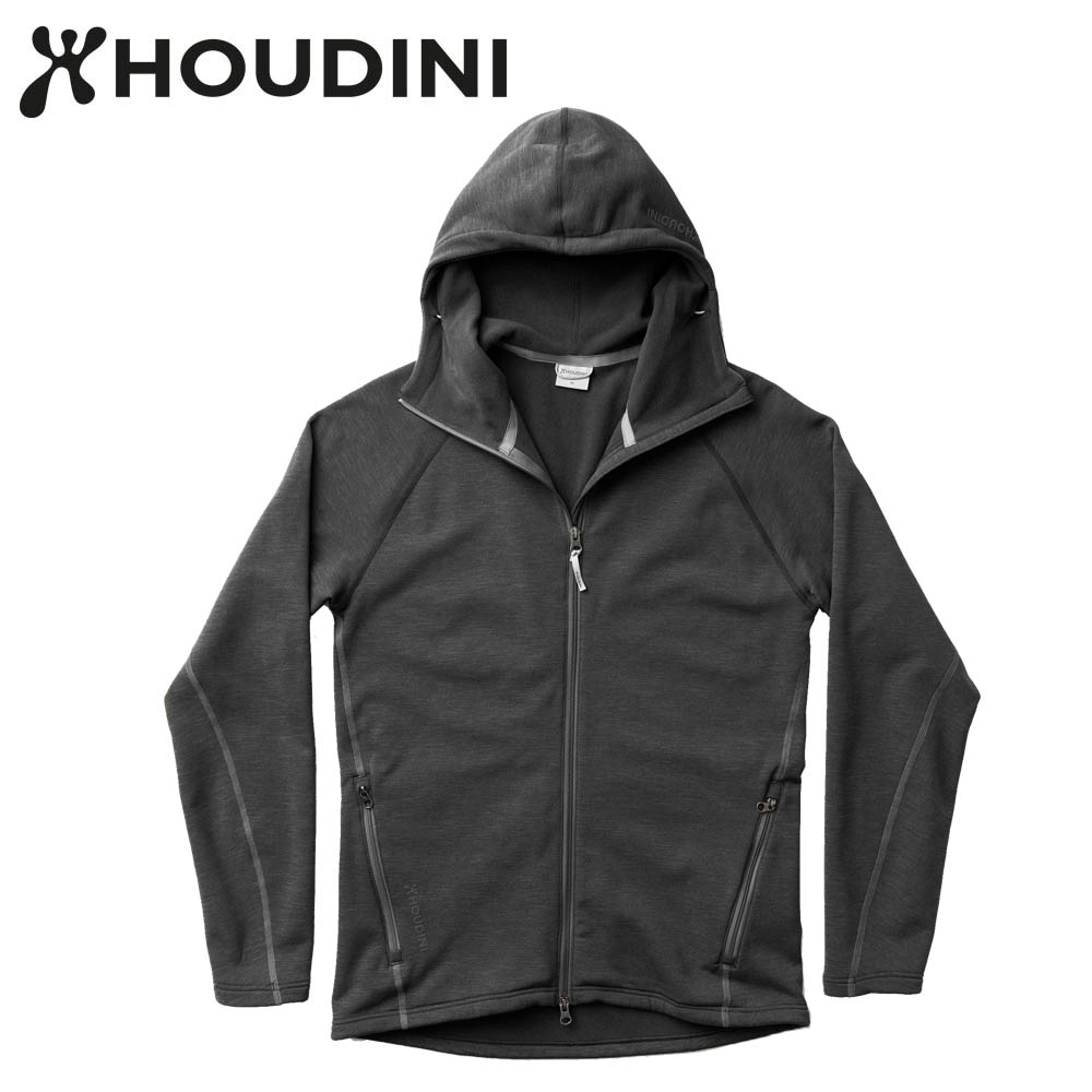 瑞典【Houdini】M`s Outright Houdi 男款 Power Stretch® Pro™ Light 保暖外套 岩石黑