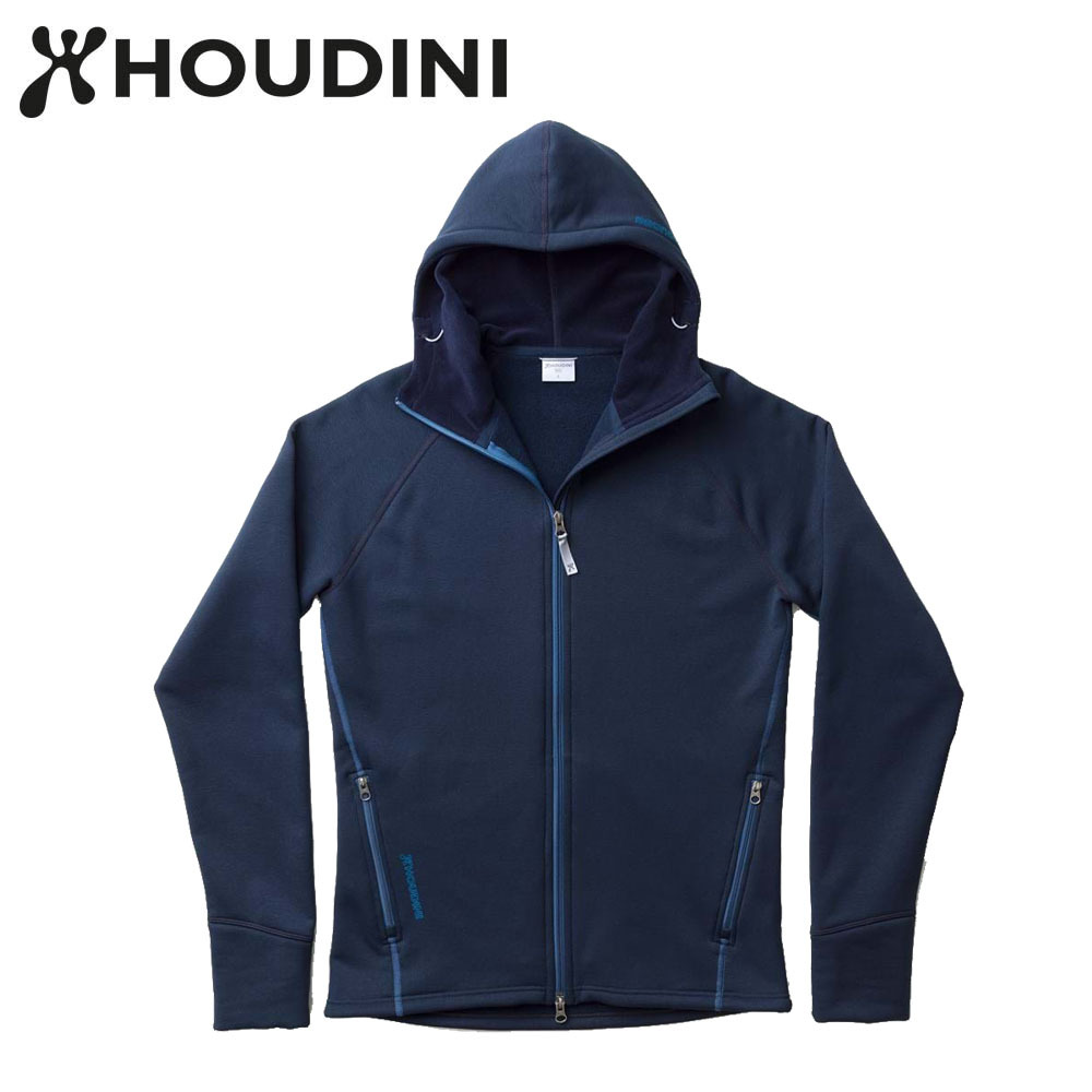瑞典【Houdini】M`s Power Houdini 男款Power Stretch® Pro™保暖外套 藍色幻想