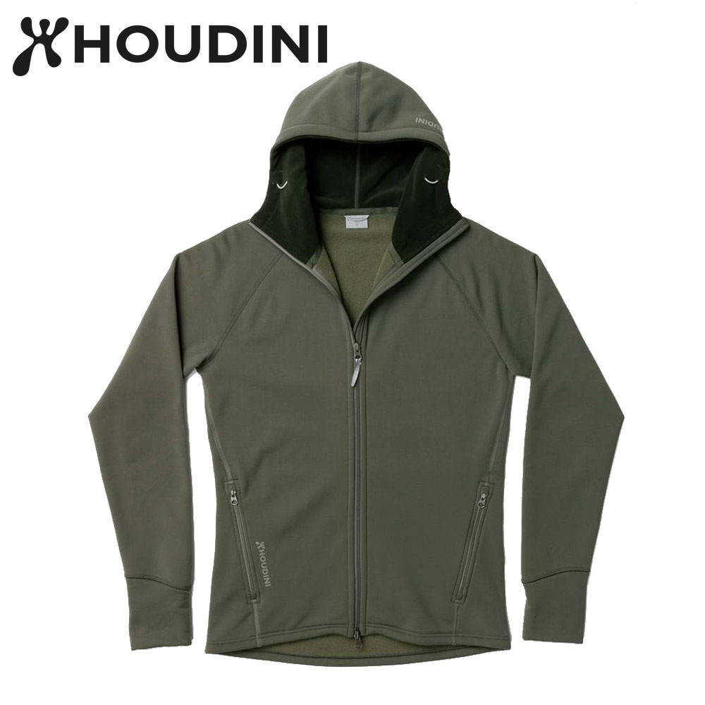 瑞典【Houdini】M`s Power Houdini 男款Power Stretch® Pro™保暖外套 柳樹綠