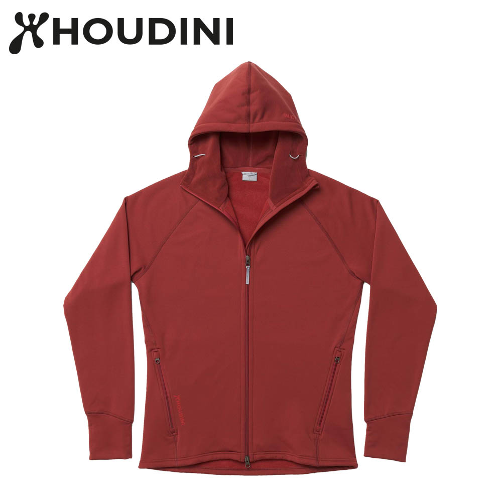 瑞典【Houdini】M`s Power Houdini 男款Power Stretch® Pro™保暖外套 深紅