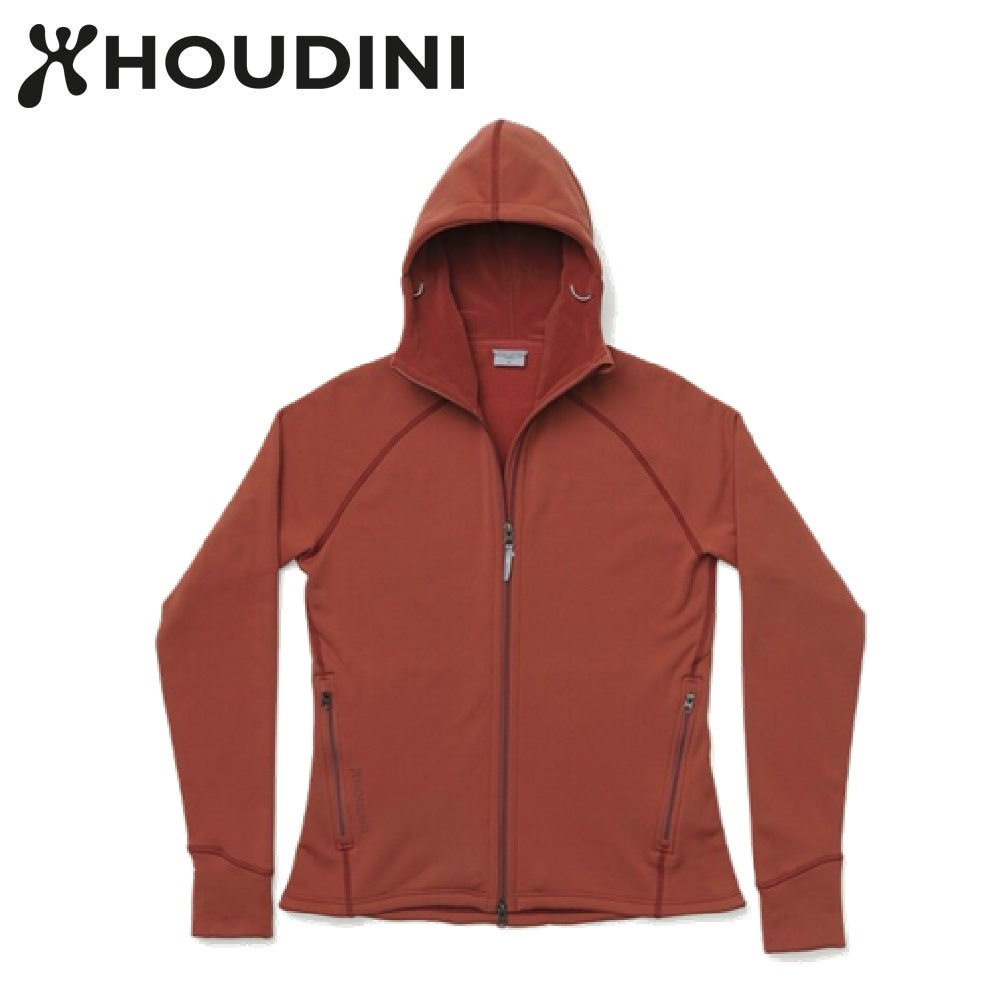 瑞典【Houdini】W`s Power Houdini 女款Power Stretch® Pro™保暖外套 沙漠岩石紅