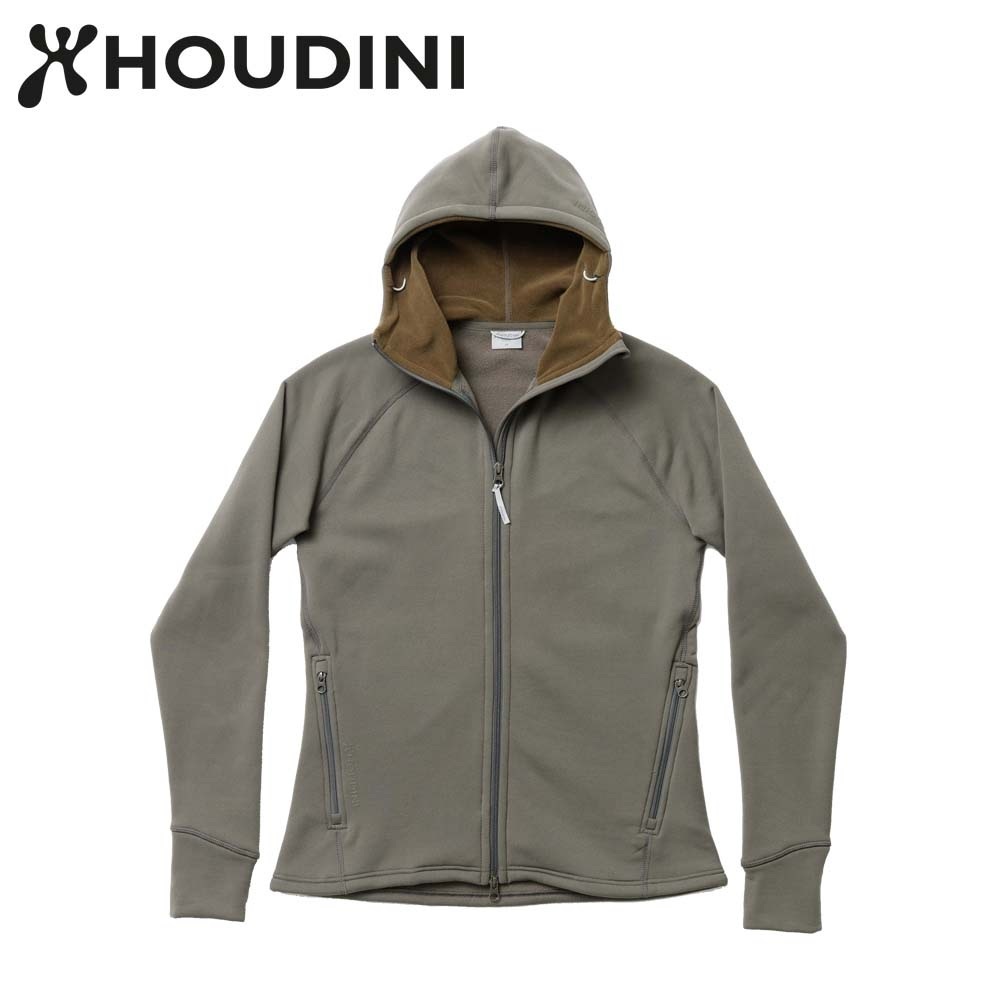 瑞典【Houdini】W`s Power Houdini 女款 Power Stretch® Pro™保暖外套 裸印綠