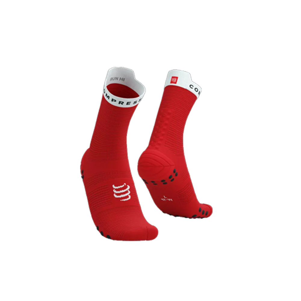 V4 跑步襪標準筒 (紅白色)