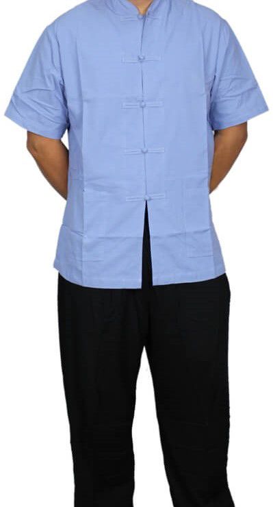 手染布居士服.淺藍色.短袖.jpg