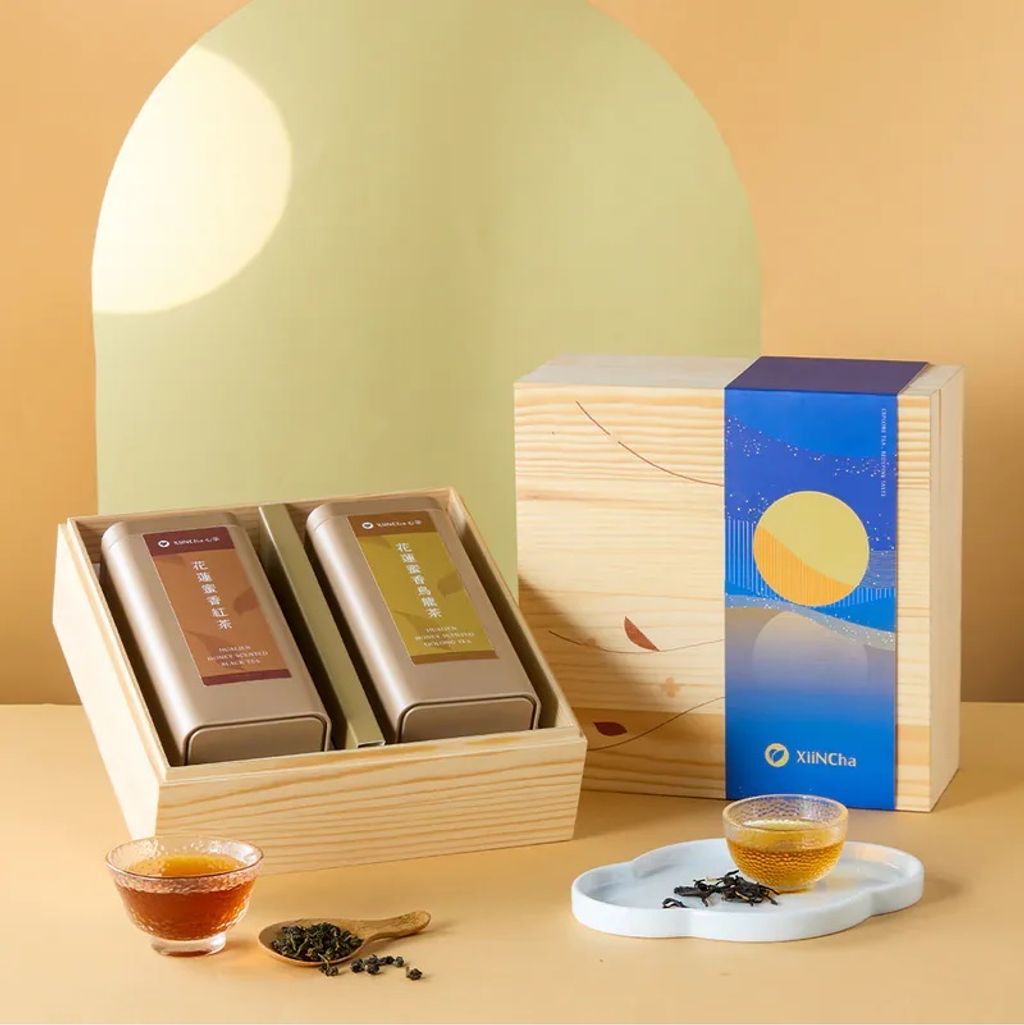心茶-2026方韻松木禮盒2入(茶葉罐組)附提袋-1