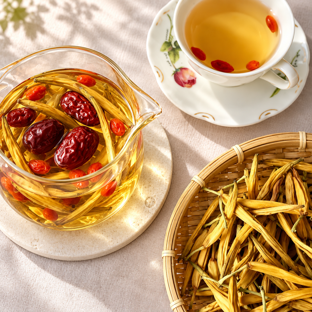 金針花茶晨光