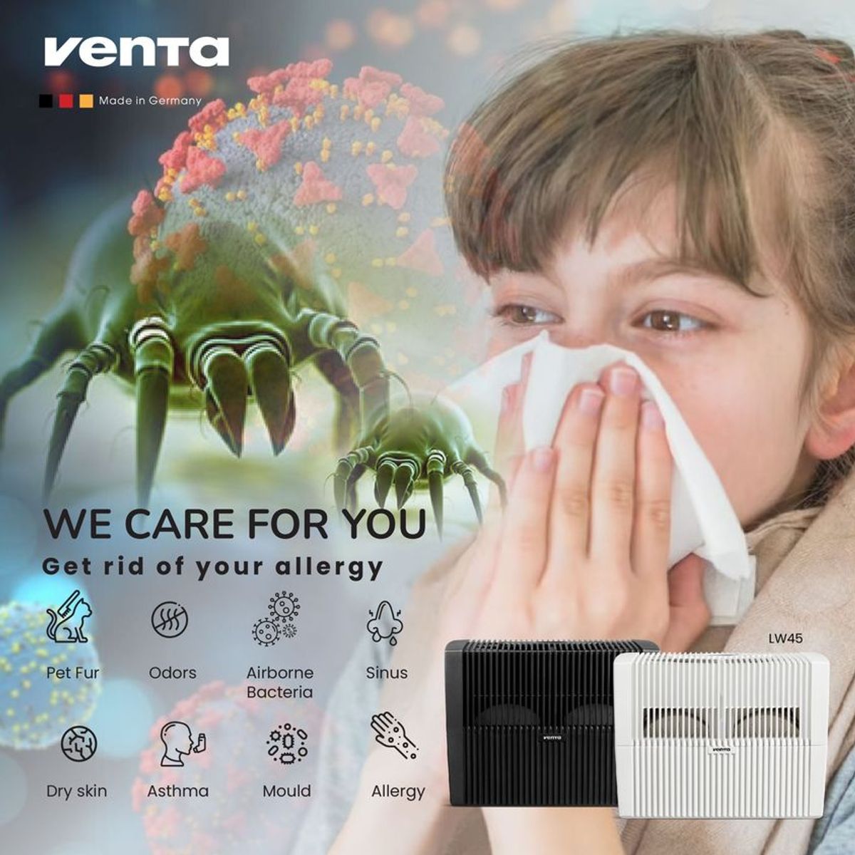 Breathe Easy with Venta Air Washer: The Secret to a Healthier Life 健康生活的秘密：享受Venta空气净化机带来的清新空气