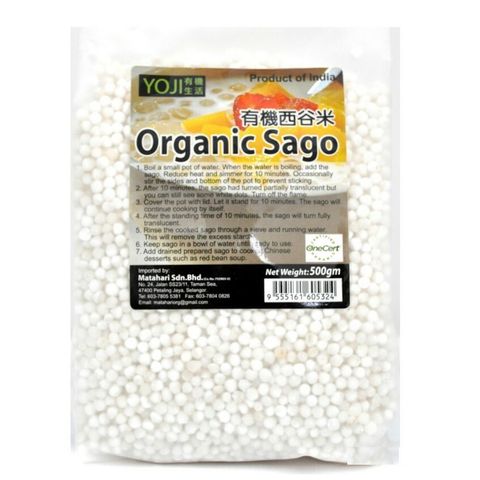 YOJI Organic Sago (500gm).jfif