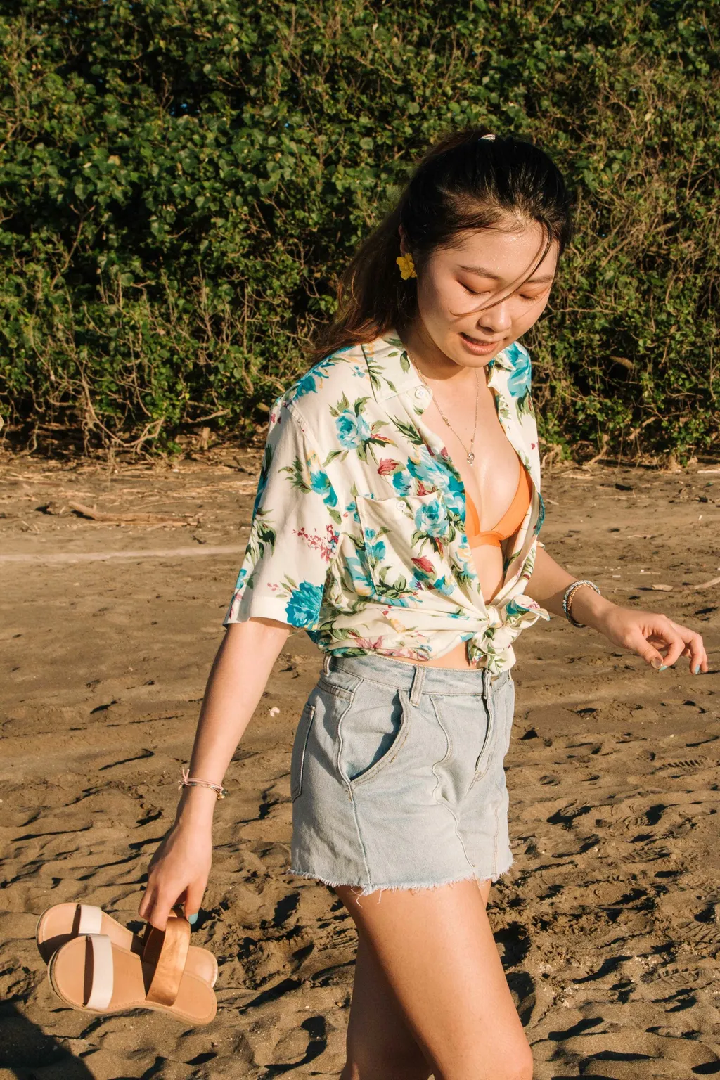 Posy Button Up