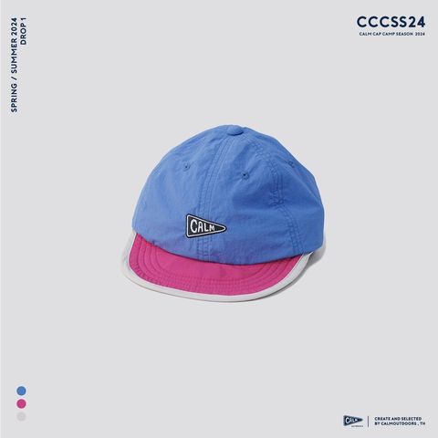 Calm Camp Cap_blue : fuchsia