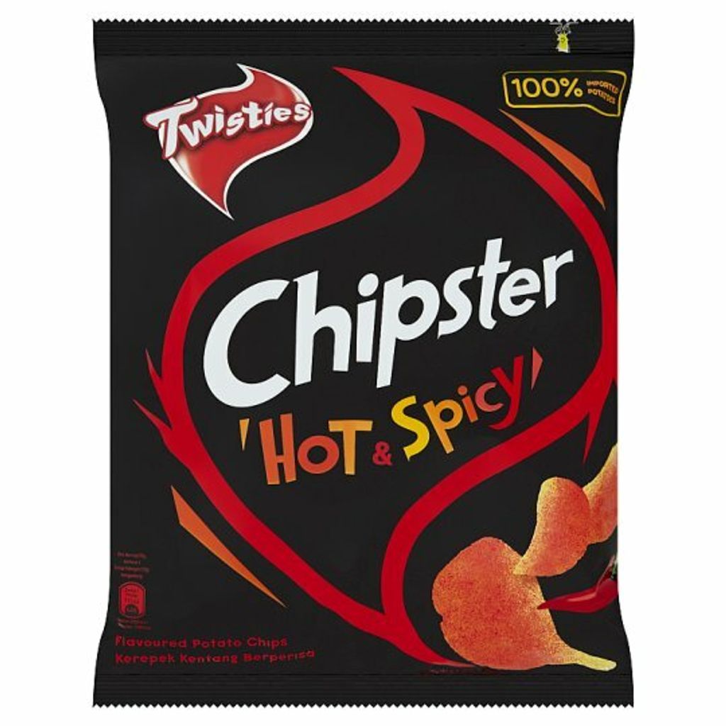 Twisties Chipster Hot & Spicy Flavoured Potato Chips 60g.jpg