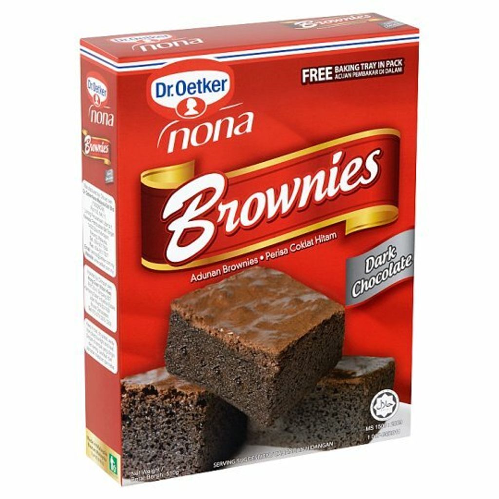 Dr. Oetker Nona Dark Chocolate Brownies Mix 510g + Free Baking Tray in Pack.jpg