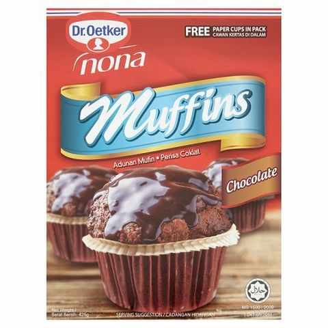 Dr. Oetker Nona Chocolate Muffins Mix 425g + Free Paper Cups in Pack.jpg