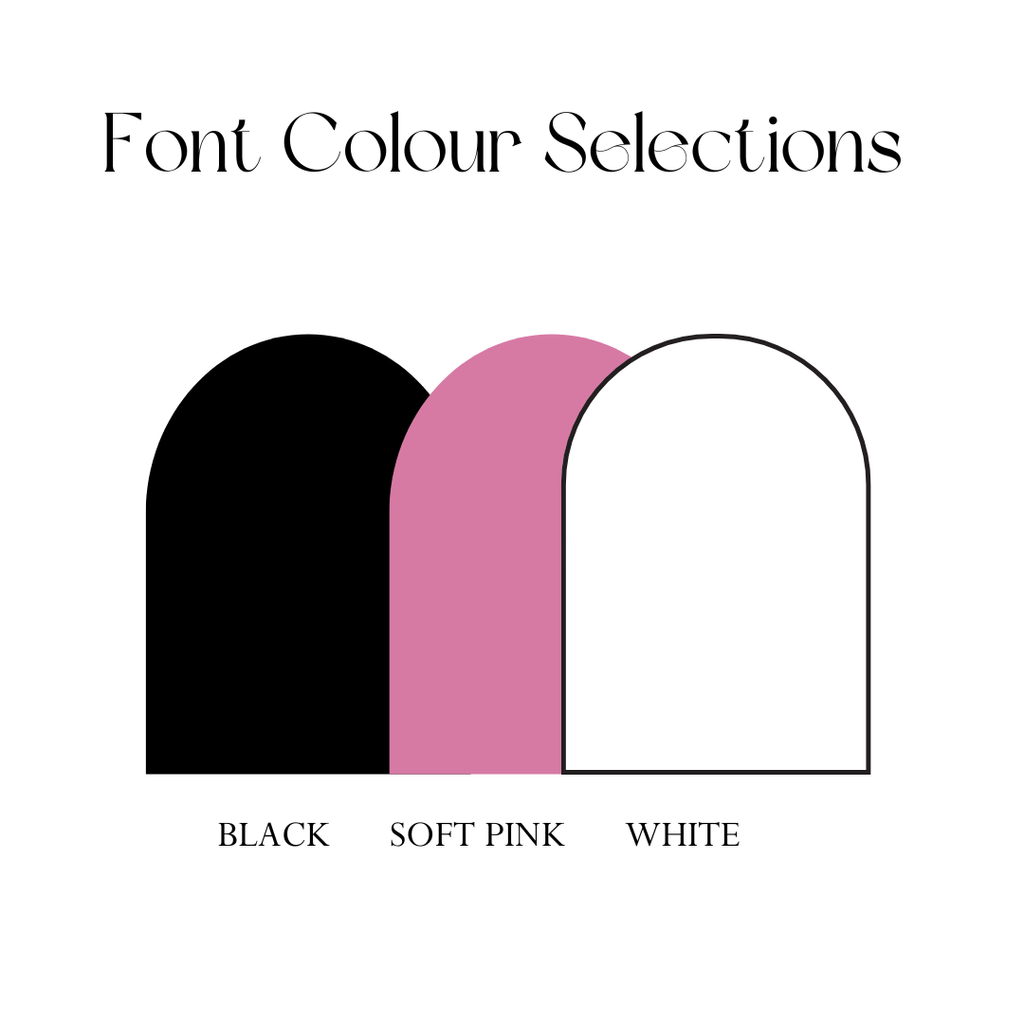 Font Colour Selections