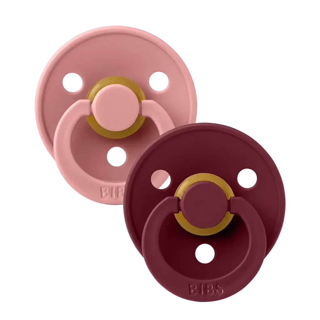 bibs-colour-2pack-pacifier-dustypink-elderberry-shield