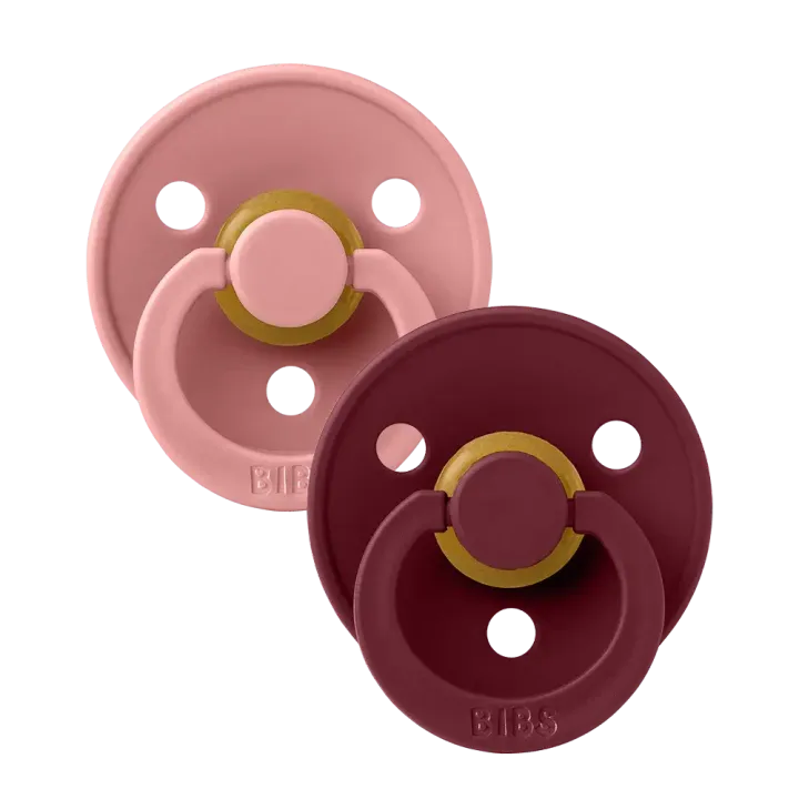 bibs-colour-2pack-pacifier-dustypink-elderberry-shield