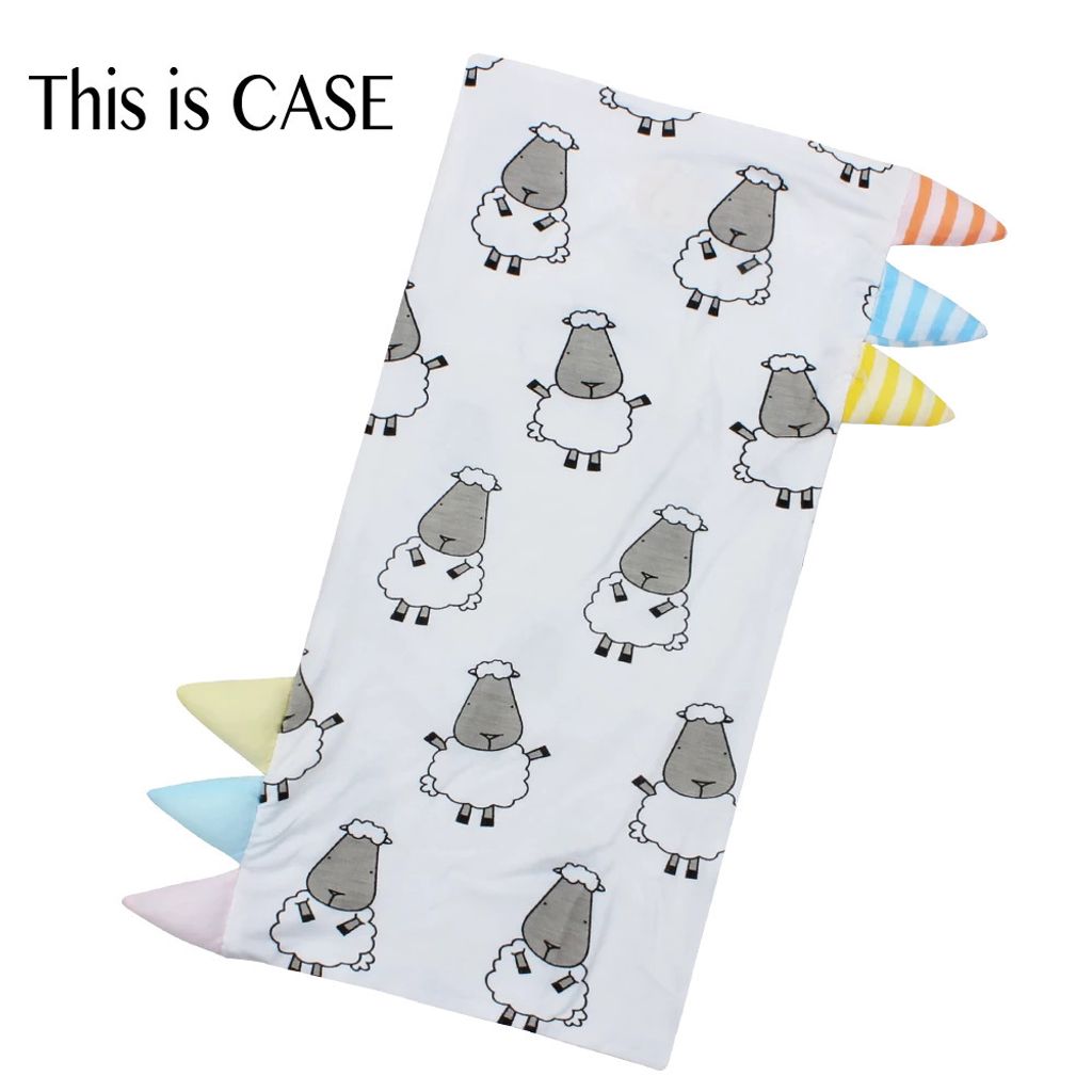 Bed-Time Buddy Case Big Sheepz White with Color _ Stripe tag - Jumbo.jpg