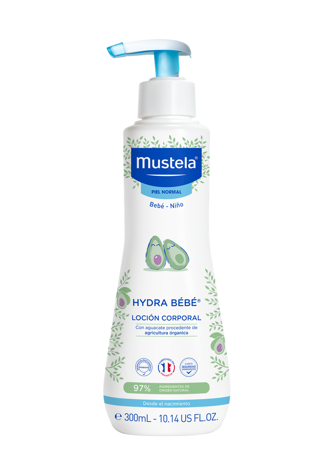 Mustela Hydra Bebe Body Lotion 10.14 oz 300 ml. Baby Skin Care Product