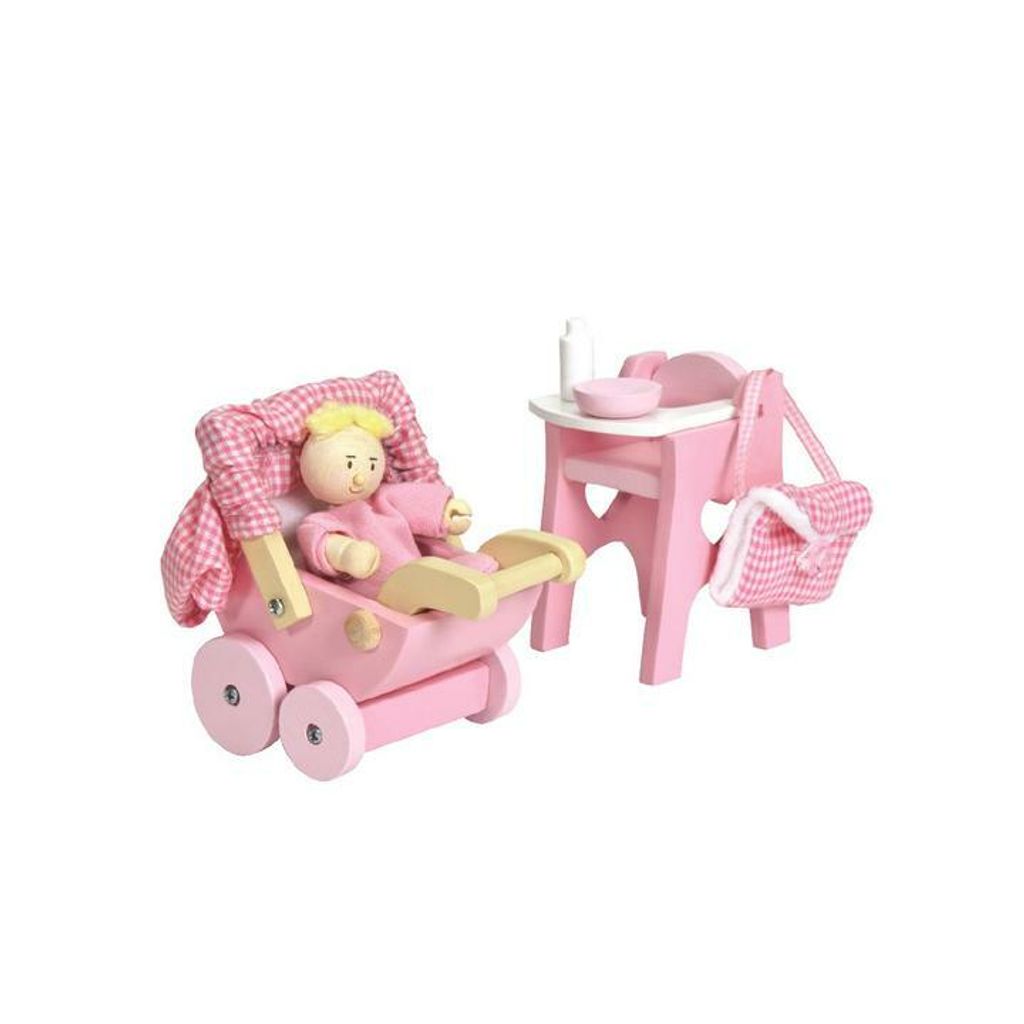 ME044-Nursery-Set-Pink-Buggy-High-Chair-Dolls-House-Furniture_720x720 1.jpg