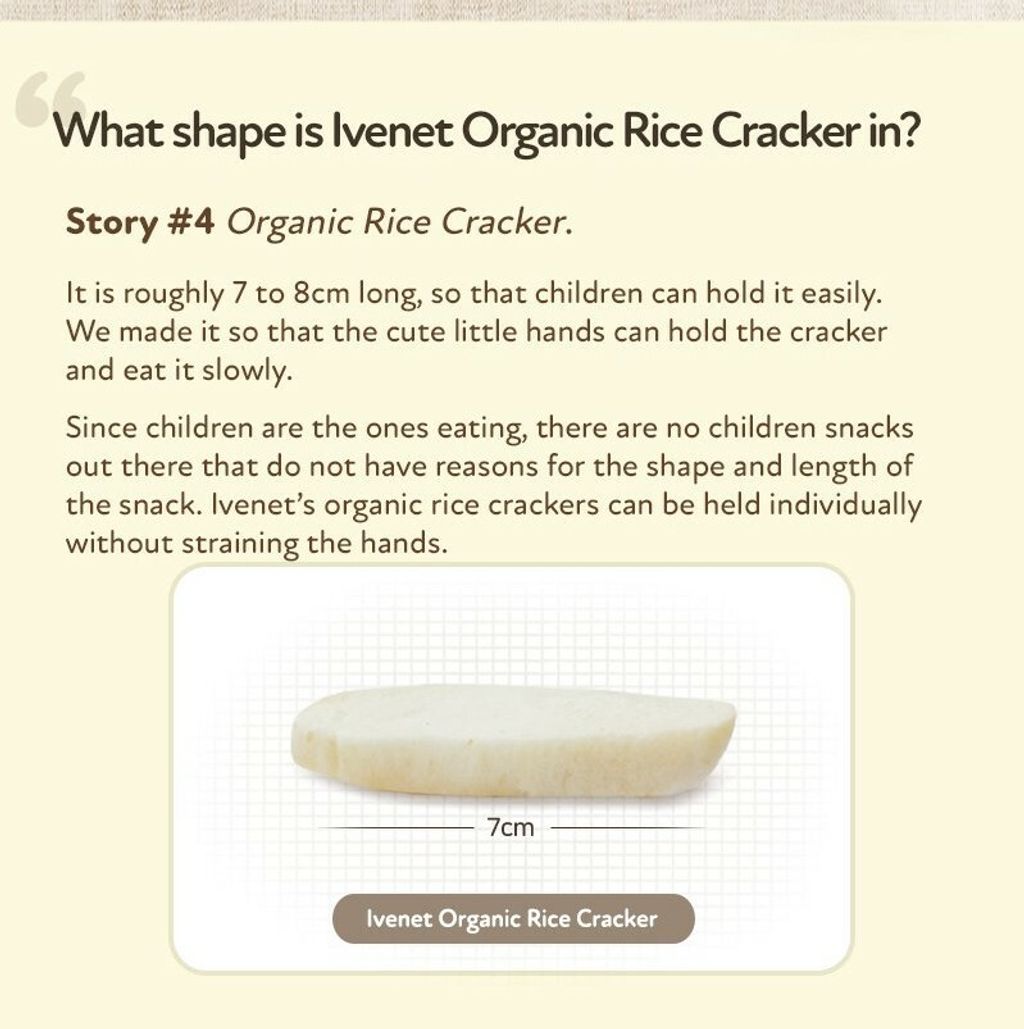 Ivenet Bebe - Organic Rice Cracker