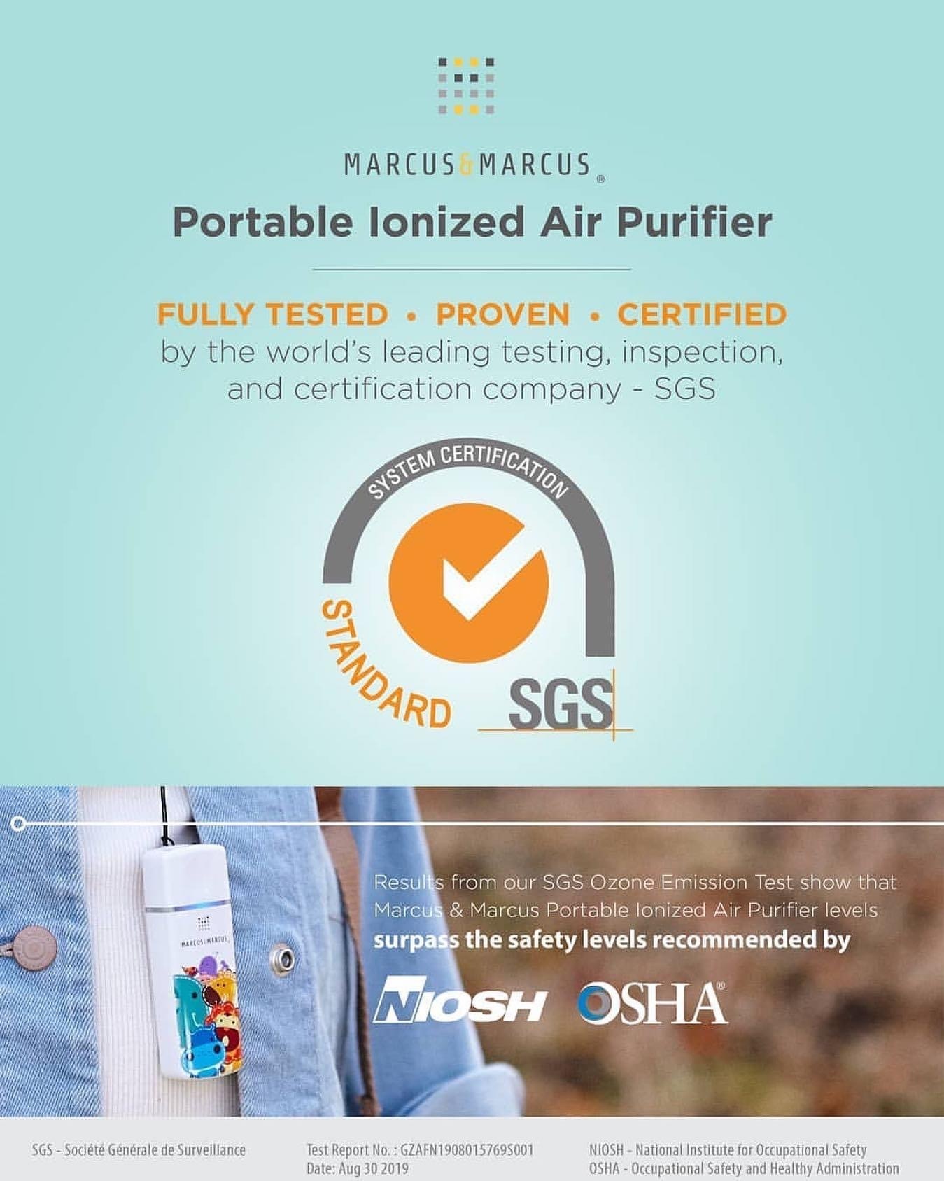 MARCUS MARCUS PORTABLE IONIZED AIR PURIFIER