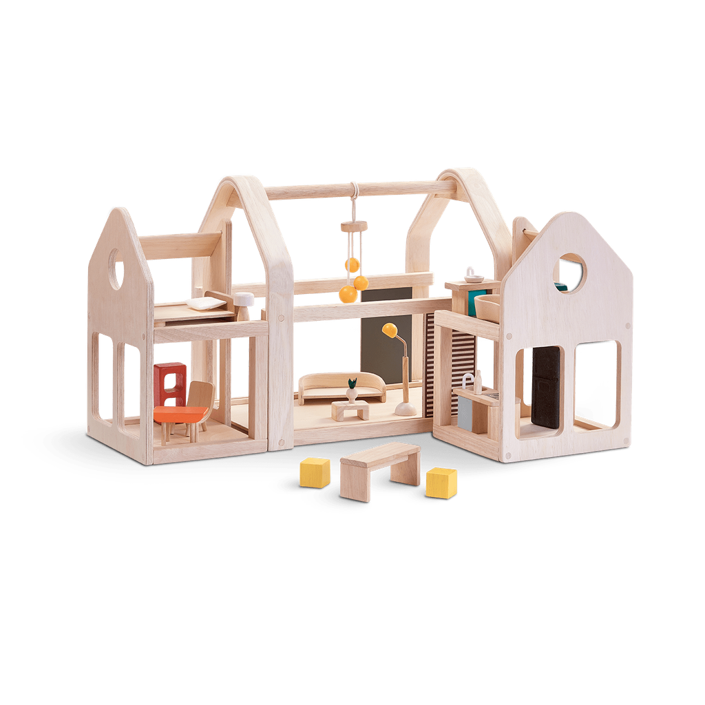 7611_PlanToys_SLIDE_N_GO_DOLLHOUSE_Pretend_Play_Imagination_Coordination_Language_and_Communications_Social_Fine_Motor_3yrs_Wooden_toys_Education_toys_Safety_Toys_Non-toxic_0