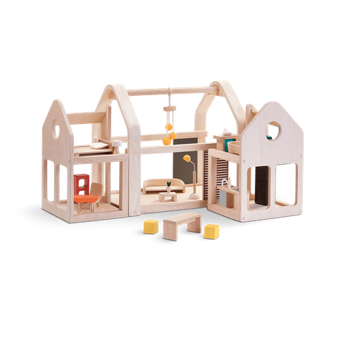 7611_PlanToys_SLIDE_N_GO_DOLLHOUSE_Pretend_Play_Imagination_Coordination_Language_and_Communications_Social_Fine_Motor_3yrs_Wooden_toys_Education_toys_Safety_Toys_Non-toxic_0