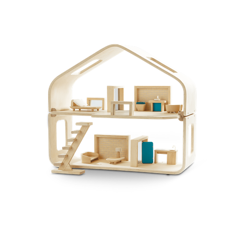 7122_PlanToys_CONTEMPORARY_DOLLHOUSE_Pretend_Play_Imagination_Coordination_Language_and_Communications_Social_Fine_Motor_3yrs_Wooden_toys_Education_toys_Safety_Toys_Non-toxic_0