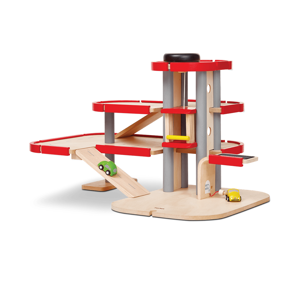 6271_PlanToys_PARKING_GARAGE_Pretend_Play_Imagination_Coordination_Social_Language_and_Communications_Fine_Motor_3yrs_Wooden_toys_Education_toys_Safety_Toys_Non-toxic_0