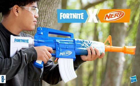 NERF FORTNITE BLUE SHOCK DART BLASTER – The Do Good Baby Company