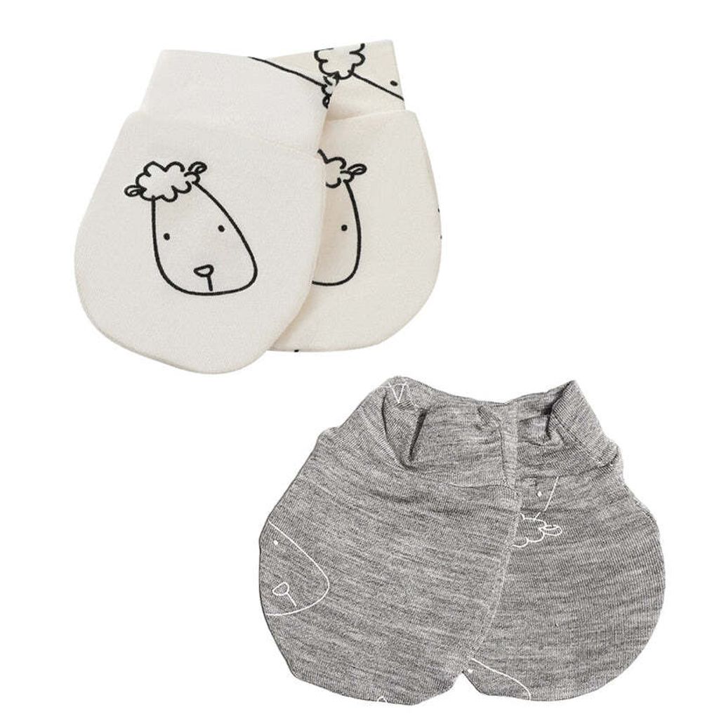 MittensSweetDreamsBaaBaaYellow_SweetDreamsBaaBaaGreySet2pairs